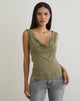 Image de Slater Studded Top in Rayon Jersey Khaki