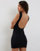 Image de Slony Mini robe dos nu en lycra noir