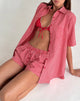 Image de Smith Oversized Shirt in Red Gingham