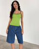 Image de Solani Top in Wasabi with Black Binding