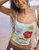 Image de Solay Cami Top in Bali Blue