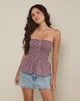 Image de Soter Top in Mini Gingham Wine