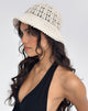 Image de Suno Bucket Hat en crochet Ivoire