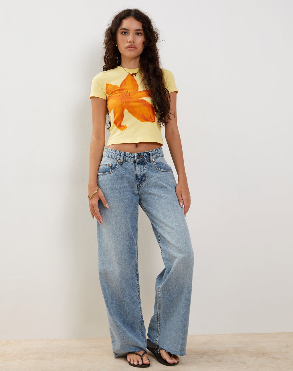 T-shirt Tiona Baby en limonade avec imprimé de fleurs d'été