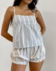 Image de Svana Cami Top in Vertical Grey Stripe