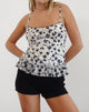 Image du Top Tarkam en Grunge Floral Flock Cream
