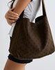 Image de Sota Twill Bag in Brown with Black Polka Print