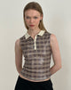 Image de Tisuka Polo Top in Sequin Vintage Check Brown