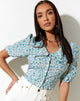 Image de Tucci Top in Flower Power Blue