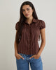 Image de Ulsan Shirt in Poplin Stripe Brown