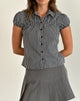 Image de Ulsan Fitted Shirt in Black and Grey Stripe