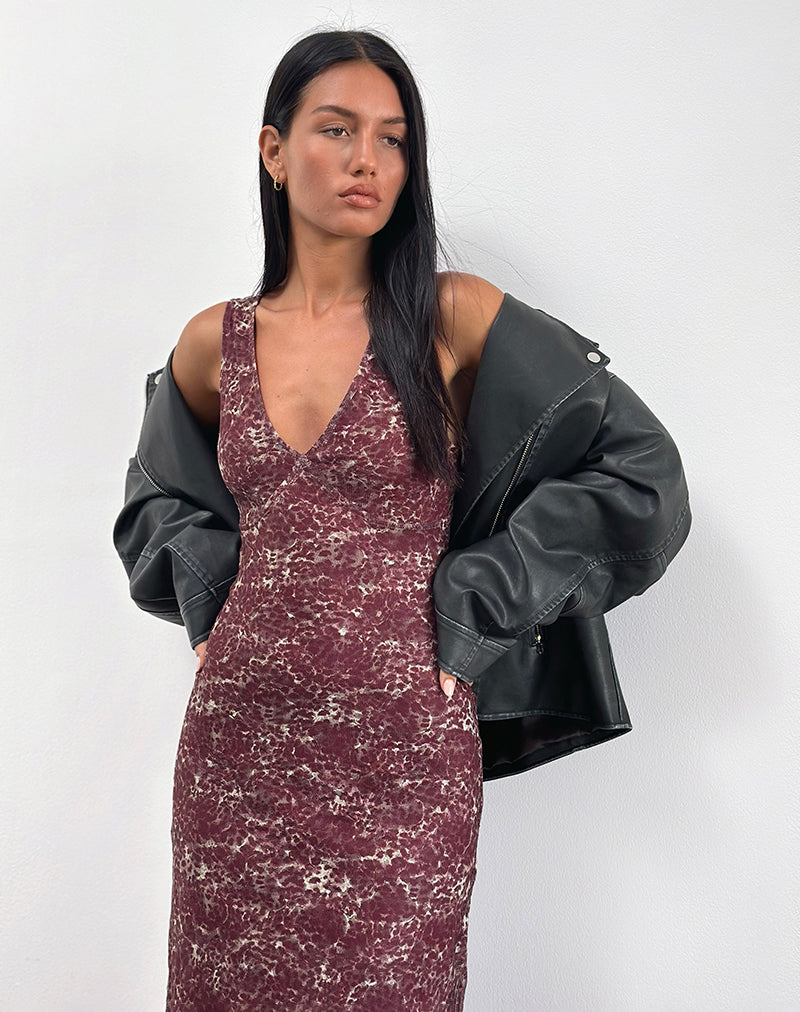 Image de Vatika Maxi Dress in Abstract Leo Spot