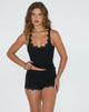 Image de Selya Daisy Applique Short in Black