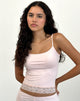 Image de la veste Vikha en jersey doux rose