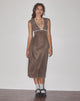 Image de Vilinia Midi Dress in Basic Polka Brown