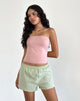 Image de Voir Short en Popeline vichy jaune et bleu