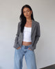 image de Walid Cropped Blazer in Tailoring Charcoal