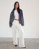 Image de Waski Wide Leg Trouser in Satin Ivory