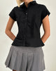 Image de la blouse Wilmot en popeline noire