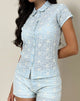 Image de Winaya Blouse in Broderie Ice Blue