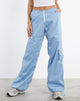 Image de MOTEL X JACQUIE Xander Cargo Trouser in Cotton Drill Blue
