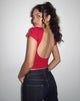 Image de Xiwang Crop Top in Adrenaline Red