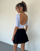 Image de Xiwani Top en Lycra blanc imprimé orné