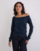 Image de Yacin Slouchy Top in Navy