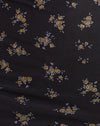 Femme Floral Noir et Or