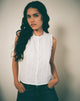 Image de la blouse Yara en popeline blanche