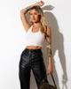 Image de Zagh Crop Top in Rib Winter White