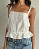 Image de Zaraku Top in Fresia Broderie Ivory