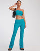 image de Zenovia Flare Trouser in Tailoring Azure Blue