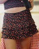 Image de la mini-jupe Camigi en Strawberry Polka Black
