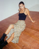 Image de la jupe midi Rima, Spring Ditsy Yellow