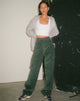 Image of Parallel Trouser in Cord Bottle Green (pantalon en velours côtelé)
