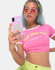 Image de l'étui de téléphone en rose mat avec Hot New Me X Top Girl