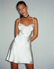 Image de Larue Mini robe en satin Ivoire