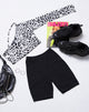 Image de Nure Crop Top in Mono Animal Grey and White