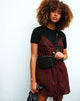 Image de Sanna Slip Dress in Dotty Rose Black