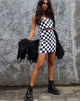 Image de Villy Crop Top in Checker Board Medium B/W