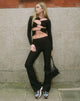 Image de MOTEL X OLIVIA NEILL Pantalon Levin à jambe évasée en noir tailleur
