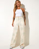 Image de Abba Trouser in Tailoring Graffiti Flower Cream