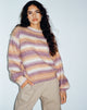 Image du pull Ammaria en Purple Brown Cream