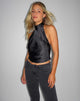 Image de Ataina Top en noir satiné