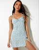 Image of Bacia Slip Dress in Pretty Petal Green