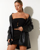 image de Baha Bandeau Top in Bubble Jersey Black