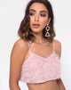 Image de Balien Crop Top in Fringe Sugar Pink