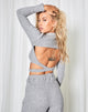 Image de Balleri Crop Top in Rib Grey