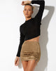 Image de la mini-jupe Balta en flocage Botanist Olive
